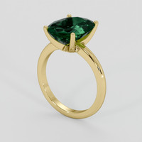 4.00 Ct. Emerald Ring, 18K Yellow Gold 2