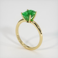 2.23 Ct. Emerald Ring, 18K Yellow Gold 2