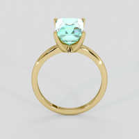 3.42 Ct. Emerald Ring, 18K Yellow Gold 3
