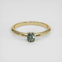 0.27 Ct. Green to Purple Alexandrite Ring, 18K Yellow Gold 1