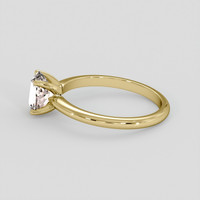 1.15 Ct. Peach Morganite Ring, 18K Yellow Gold 4