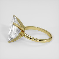 7.21 Ct. White Goshenite Ring, 18K Yellow Gold 4