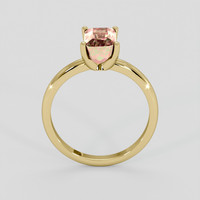 2.26 Ct. Watermelon Tourmaline Ring, 18K Yellow Gold 3