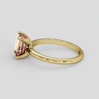 2.26 Ct. Watermelon Tourmaline Ring, 18K Yellow Gold 4