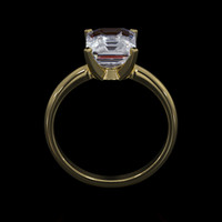 2.00 Ct. Gemstone Ring, 18K Yellow Gold 3