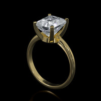 3.18 Ct. Gemstone Ring, 18K Yellow Gold 2