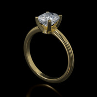 1.18 Ct. Gemstone Ring, 18K Yellow Gold 2