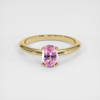 1.08 Ct. Sapphire Ring, 18K Yellow Gold 1