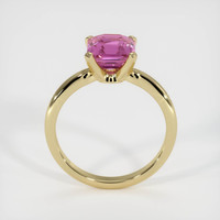 2.04 Ct. Purplish Pink Sapphire Ring, 18K Yellow Gold 3
