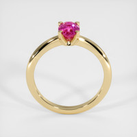 0.85 Ct. Pink Sapphire Ring, 18K Yellow Gold 3