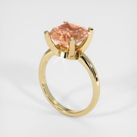 5.19 Ct. Sapphire Ring, 18K Yellow Gold 2