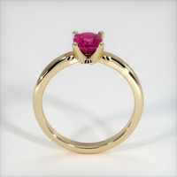 0.80 Ct. Ruby Ring, 18K Yellow Gold 3