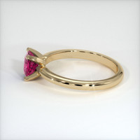 0.80 Ct. Ruby Ring, 18K Yellow Gold 4