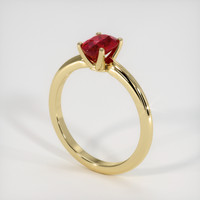 1.01 Ct. Ruby Ring, 18K Yellow Gold 2