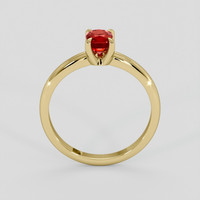 0.71 Ct. Ruby Ring, 18K Yellow Gold 3