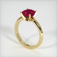 2.76 Ct. Ruby Ring, 18K Yellow Gold 2