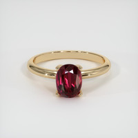 2.02 Ct. Ruby Ring, 18K Yellow Gold 1