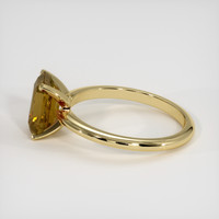 2.53 Ct. Brown Sapphire Ring, 18K Yellow Gold 4