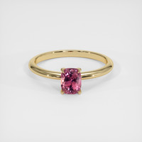1.12 Ct. Padparadscha Sapphire Ring, 18K Yellow Gold 1