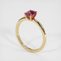 1.12 Ct. Padparadscha Sapphire Ring, 18K Yellow Gold 2