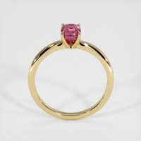 1.12 Ct. Padparadscha Sapphire Ring, 18K Yellow Gold 3