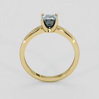 1.29 Ct. Bluish Green Sapphire Ring, 18K Yellow Gold 3