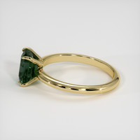 2.04 Ct. Green Sapphire Ring, 18K Yellow Gold 4