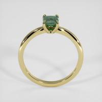 0.93 Ct. Green Sapphire Ring, 18K Yellow Gold 3