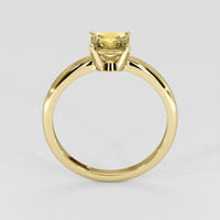 0.96 Ct. Yellowish Brown Sapphire Ring, 18K Yellow Gold 3
