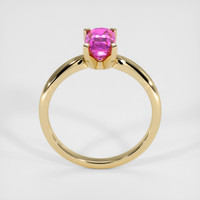 1.48 Ct. Pink Sapphire Ring, 18K Yellow Gold 3