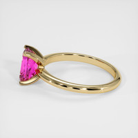 1.48 Ct. Pink Sapphire Ring, 18K Yellow Gold 4