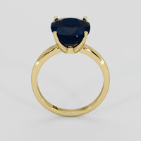 6.15 Ct. Blue Sapphire Ring, 18K Yellow Gold 3