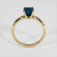 1.62 Ct. Greenish Blue Sapphire Ring, 18K Yellow Gold 3