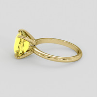 4.10 Ct. Yellow Sapphire Ring, 18K Yellow Gold 4