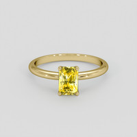 1.29 Ct. Yellow Sapphire Ring, 18K Yellow Gold 1