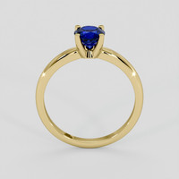 0.82 Ct. Blue Sapphire Ring, 18K Yellow Gold 3