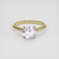 3.01 Ct. Purple Sapphire Ring, 18K Yellow Gold 1