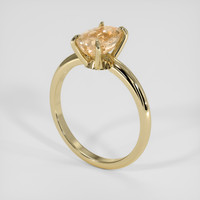 2.07 Ct. Padparadscha Sapphire Ring, 18K Yellow Gold 2