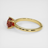 1.53 Ct. Padparadscha Sapphire Ring, 18K Yellow Gold 4
