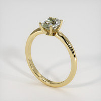 1.43 Ct. Bi Color Sapphire Ring, 18K Yellow Gold 2