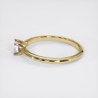0.29 Ct. White Sapphire Ring, 18K Yellow Gold 4
