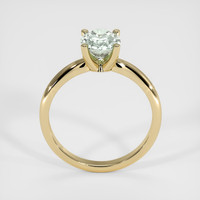 1.40 Ct. Bluish Green Sapphire Ring, 18K Yellow Gold 3