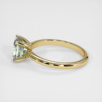1.40 Ct. Bluish Green Sapphire Ring, 18K Yellow Gold 4