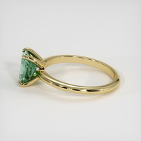 1.17 Ct. Bluish Green Sapphire Ring, 18K Yellow Gold 4