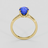 2.29 Ct. Blue Sapphire Ring, 18K Yellow Gold 3