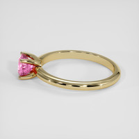 1.16 Ct. Pink Sapphire Ring, 18K Yellow Gold 4