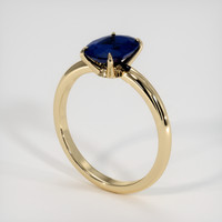 1.49 Ct. Blue Sapphire Ring, 18K Yellow Gold 2