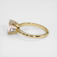 2.32 Ct. Peach Sapphire Ring, 18K Yellow Gold 4