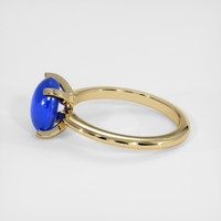 4.30 Ct. Blue Sapphire Ring, 18K Yellow Gold 4