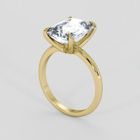 4.96 Ct. Blue Sapphire Ring, 18K Yellow Gold 2